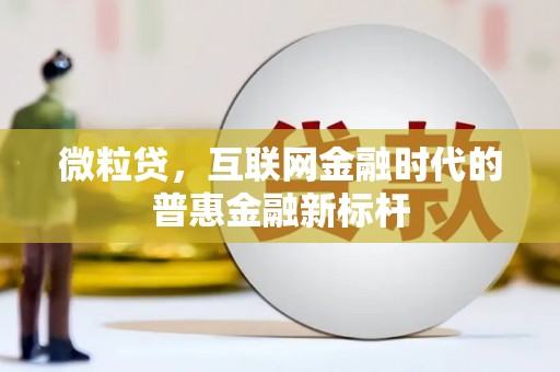 福安微粒贷，互联网金融时代的普惠金融新标杆