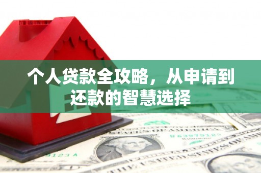 福安个人贷款全攻略，从申请到还款的智慧选择