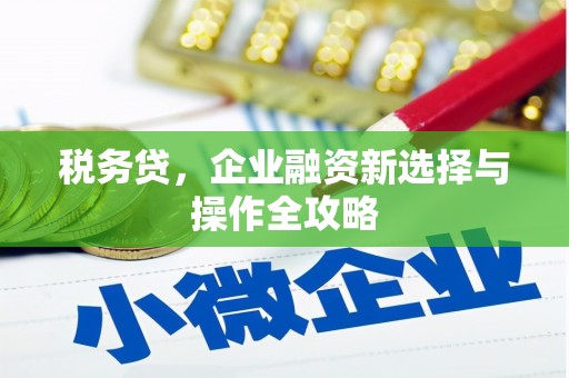 福安税务贷，企业融资新选择与操作全攻略