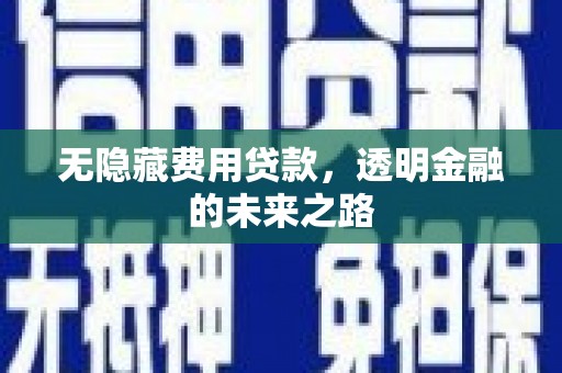 福安无隐藏费用贷款，透明金融的未来之路