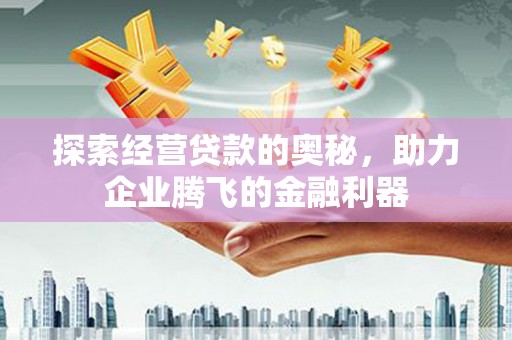 福安探索经营贷款的奥秘，助力企业腾飞的金融利器