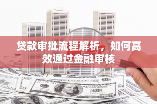 福安贷款审批流程解析，如何高效通过金融审核