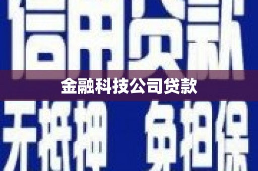 福安金融科技公司贷款