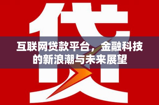 福安互联网贷款平台，金融科技的新浪潮与未来展望