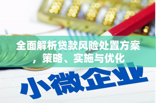 福安全面解析贷款风险处置方案，策略、实施与优化