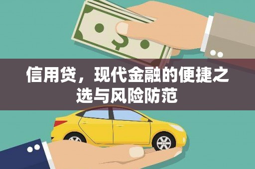 福安信用贷，现代金融的便捷之选与风险防范