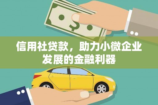 福安信用社贷款，助力小微企业发展的金融利器