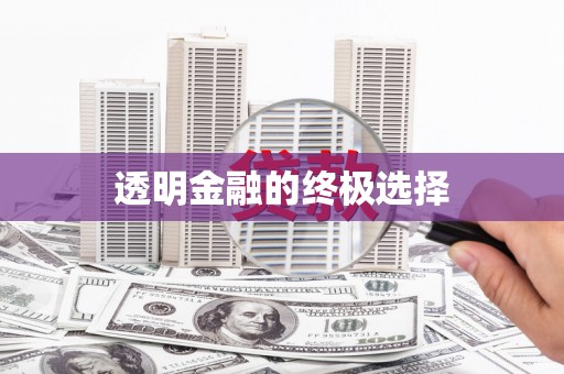 福安透明金融的终极选择