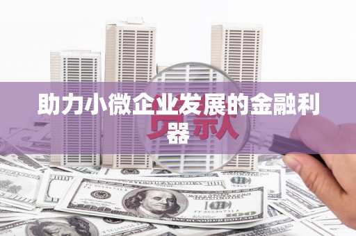 福安助力小微企业发展的金融利器